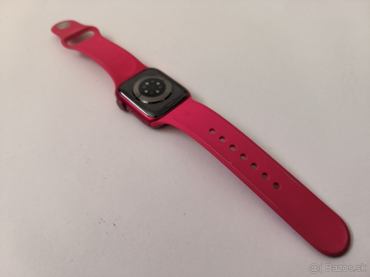 apple watch 7 41mm Red / Batéria 85% - 8