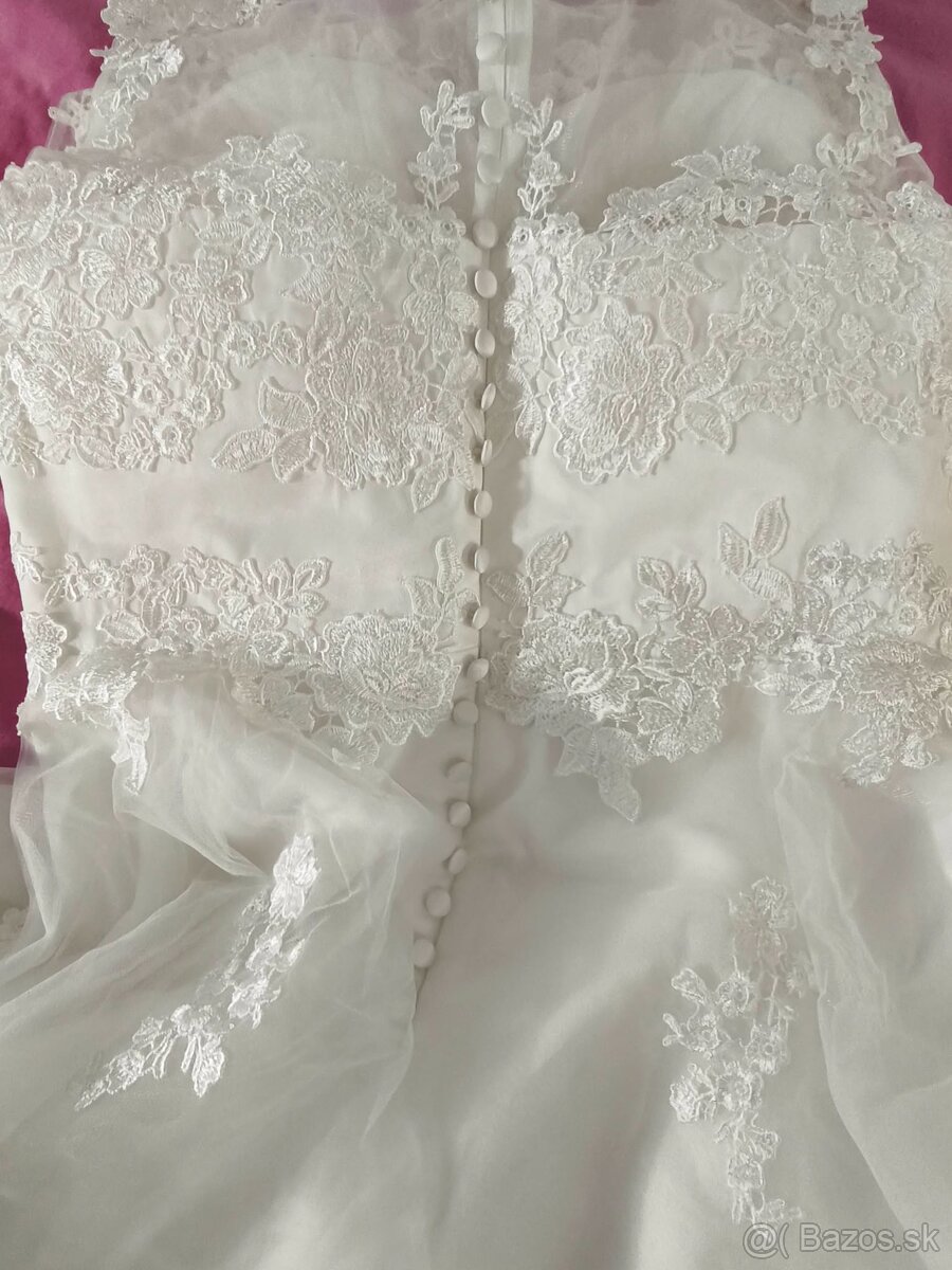 svadobné šaty 40/44 - 8