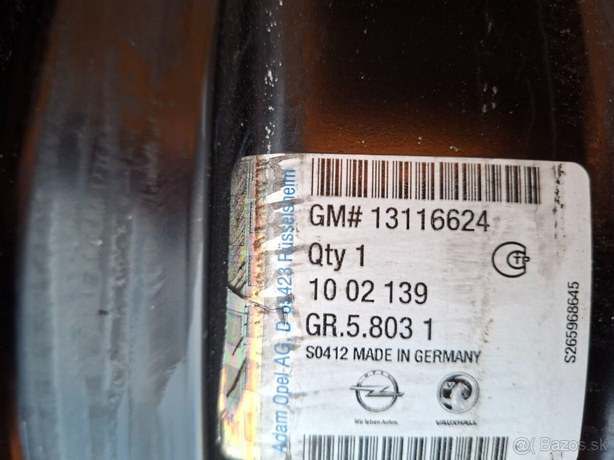 Plechové disky Opel R16, 5x110 - 8