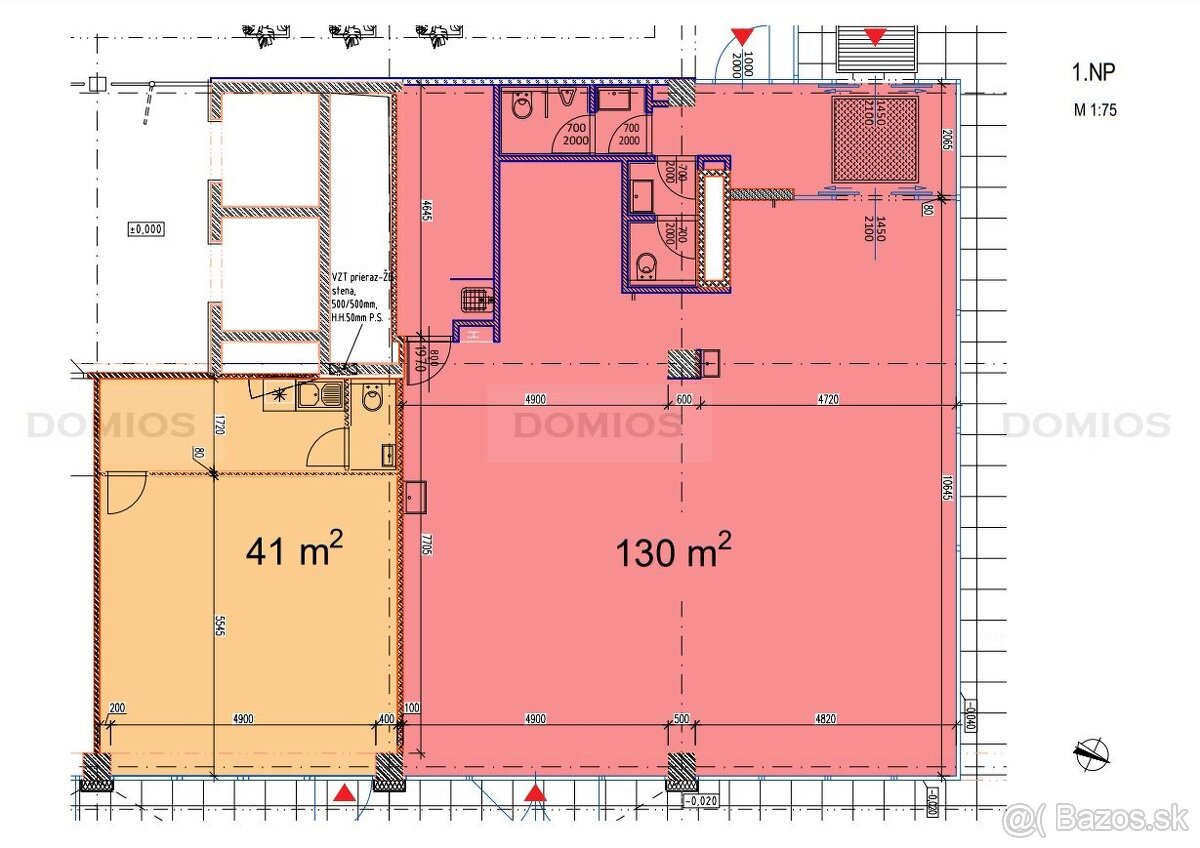 Gastro / služby / showroom / kancelárie (130,00 m2, KE-V) - 8