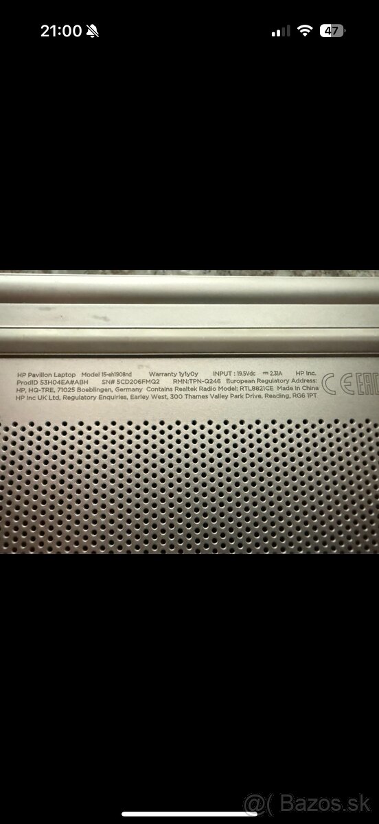 HP pavilion series 15 - 8