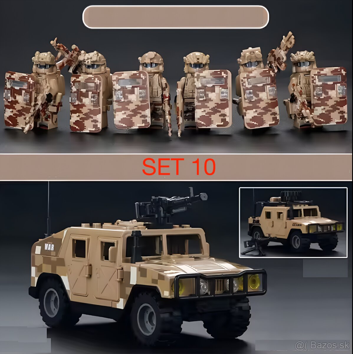 Rôzne sety vojakov 6 + doplnky - typ lego - nové - 8