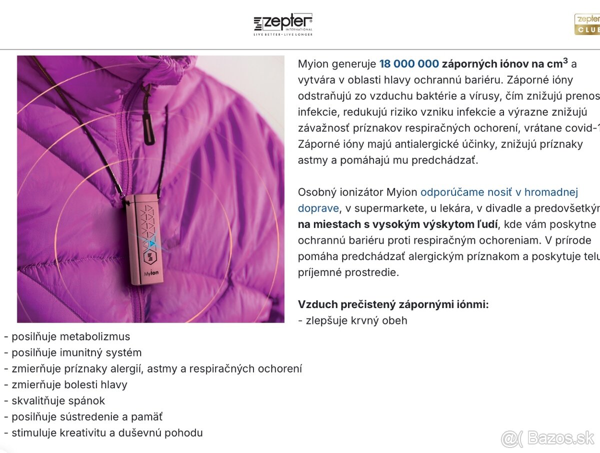 ⭐ TherapyAir MyIon – prvé elektronické rúško na trhu - 8