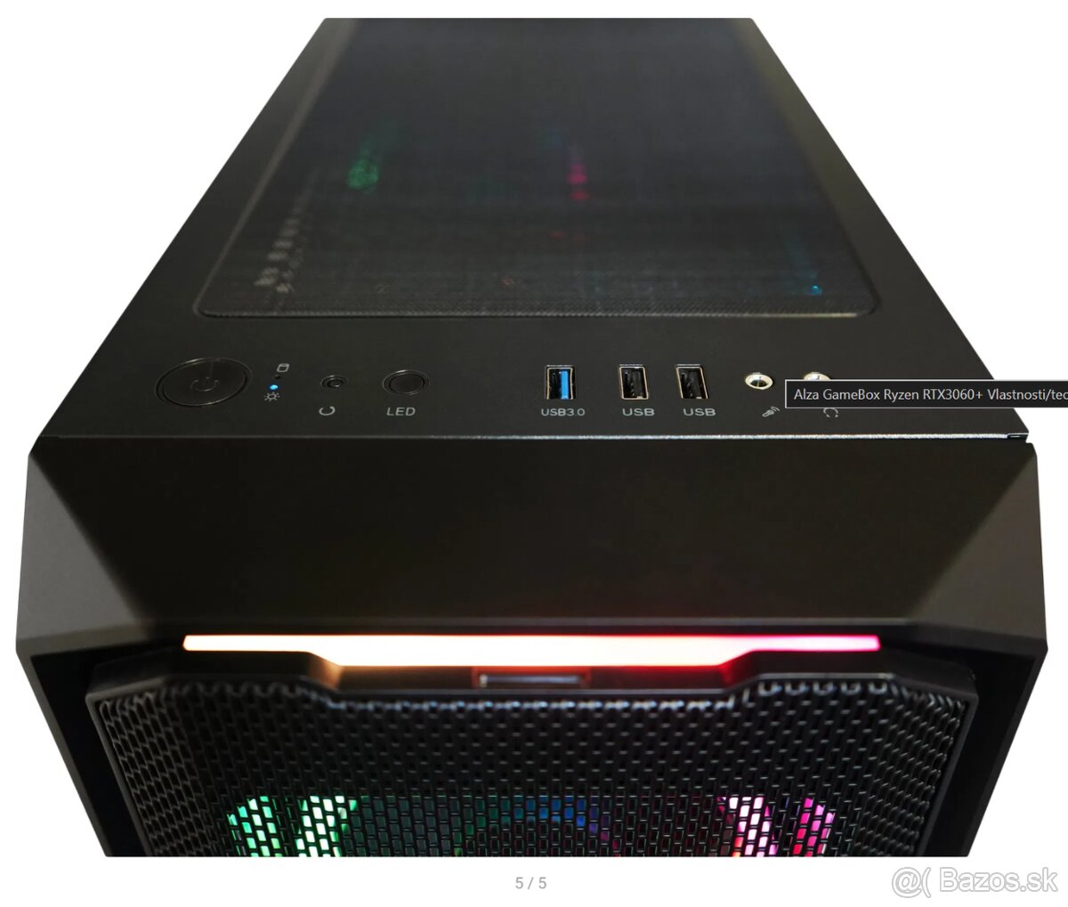 🔥 Herný PC Ryzen 5 + RTX 3060 12GB – TOP výkon 🔥 - 8