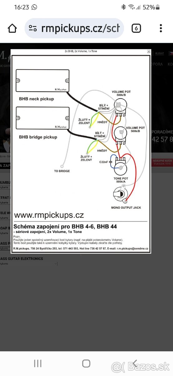 Pasívne snímače RM Pickups - 8