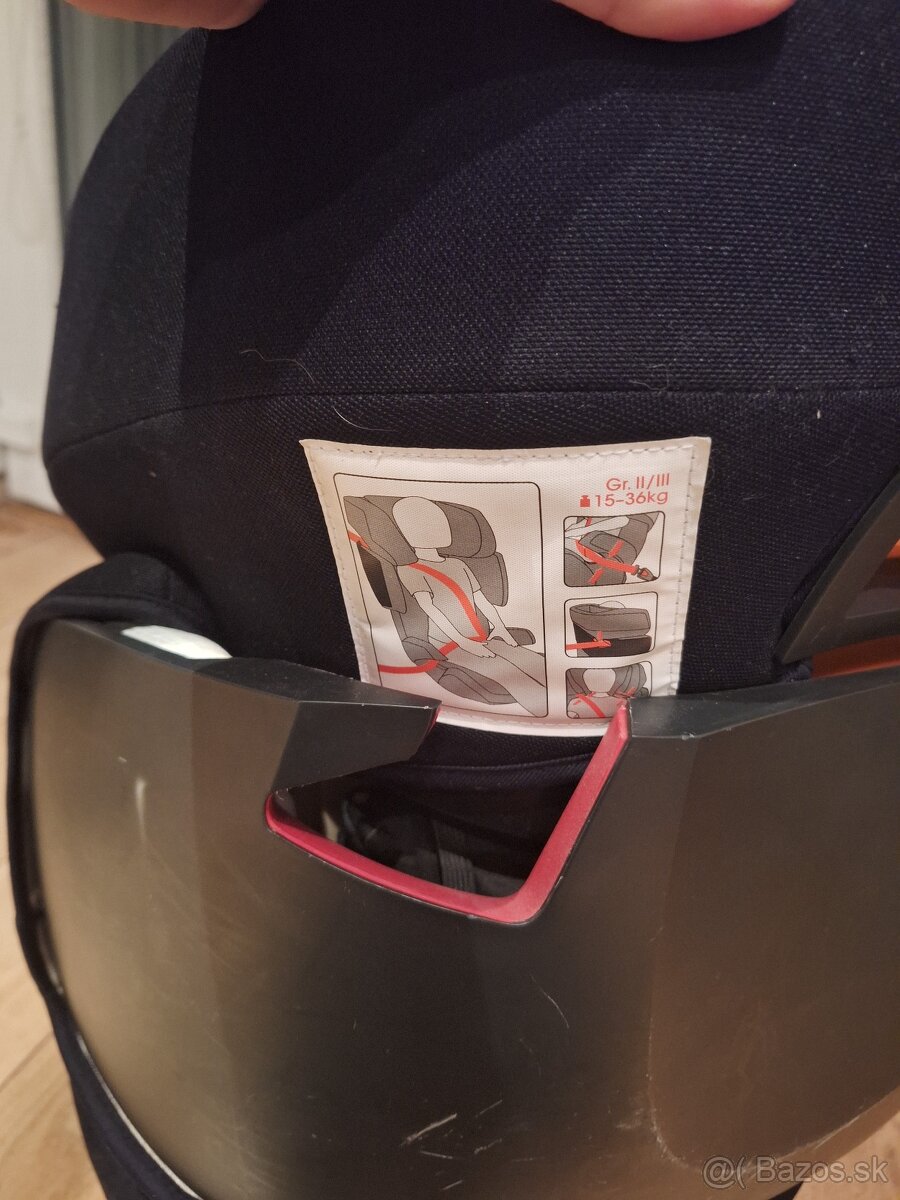 Autosedacka iba na zapnutie pasom 15-36kg - 8