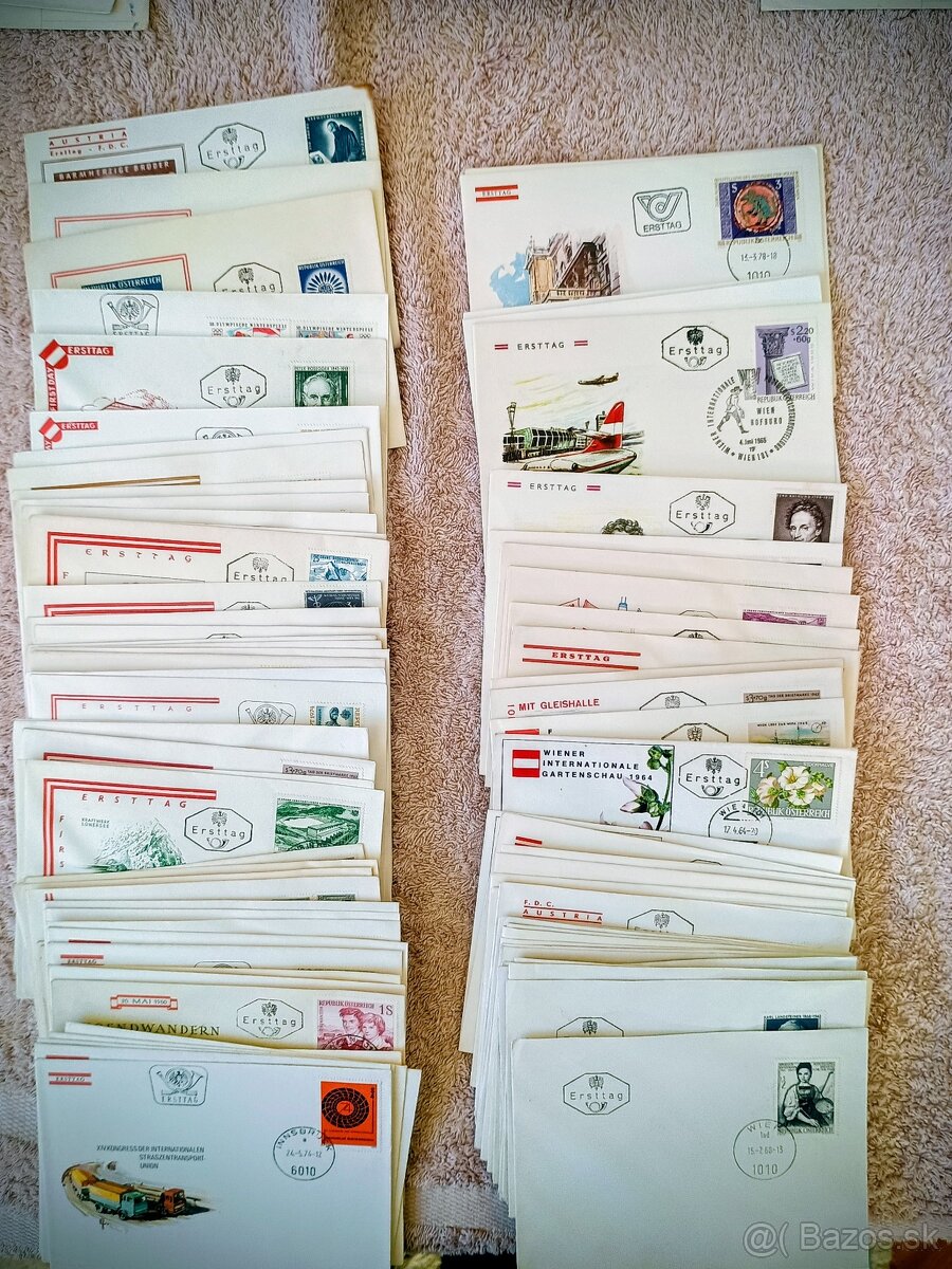 Krabica FDC Rakúsko + prešlá pošta - 8