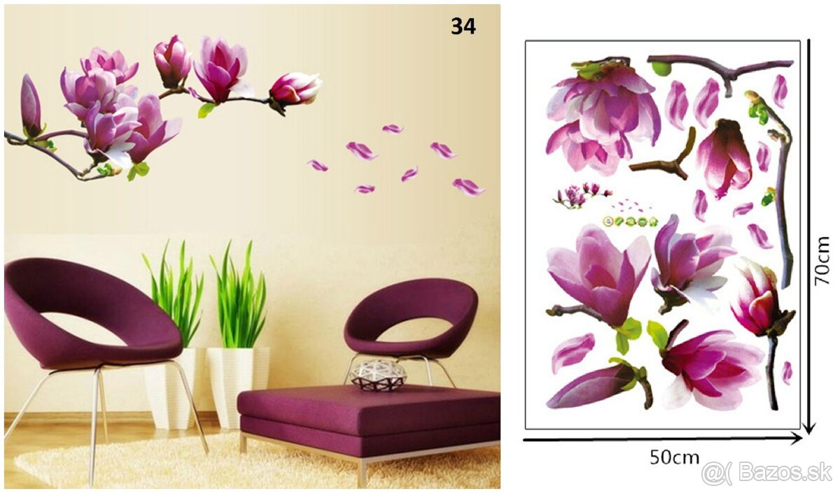 Dekoračné nálepky na stenu 2 - 8