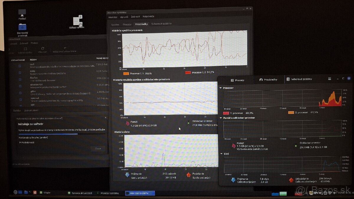 HP Compaq, core2 2,4ghz; 3gb; 120gb - 8