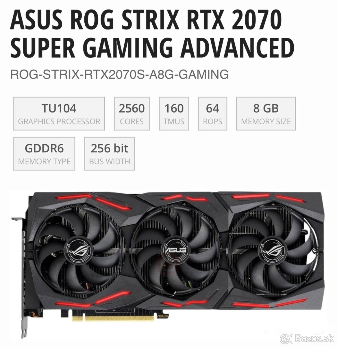 ASUS RTX 2070 SUPER 8 GB - 8