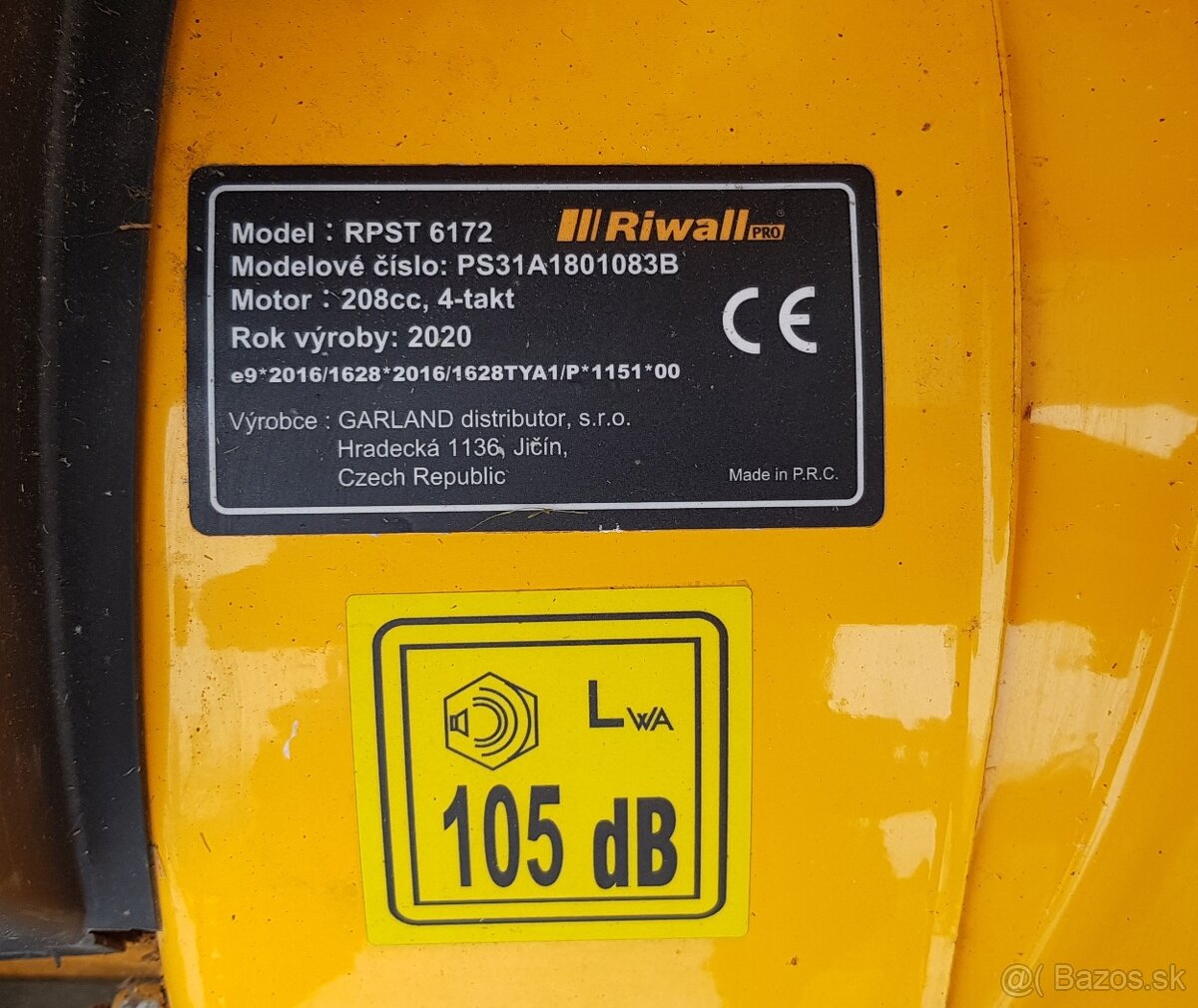 Snežná motorová fréza Riwall - 8