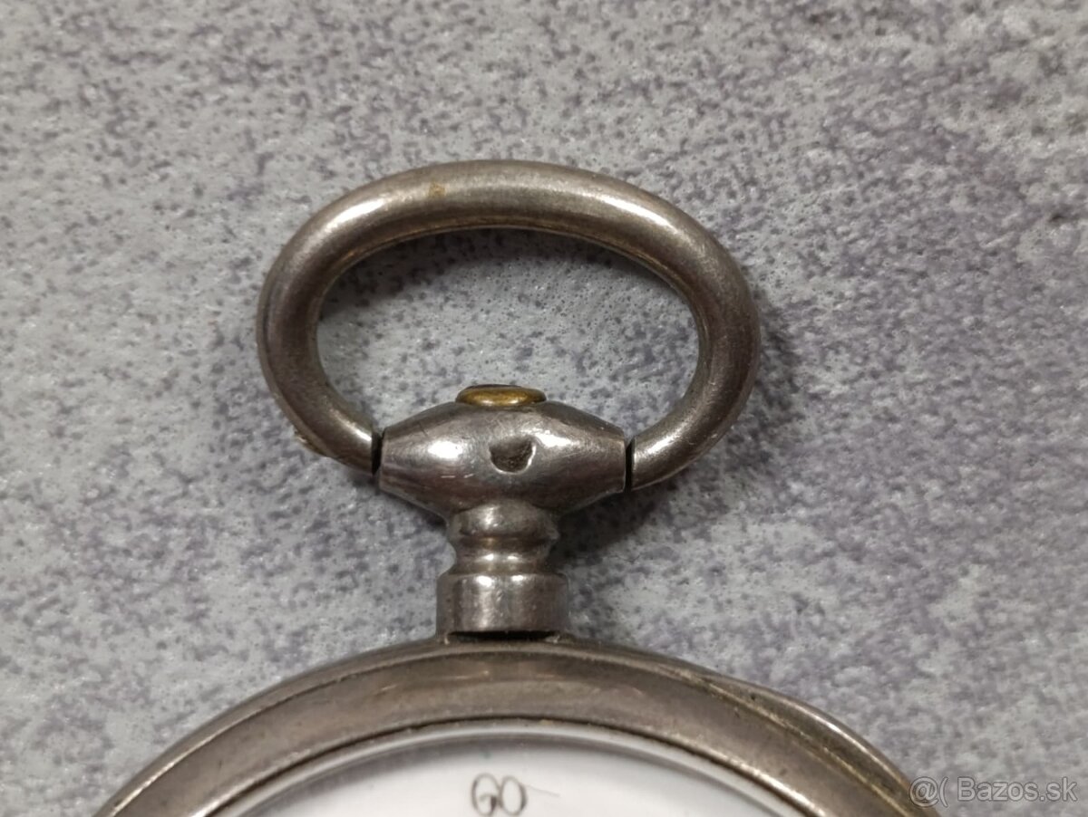 Stříbrné kapesní hodinky - kličovky, gravírované, rok 1885 - 8