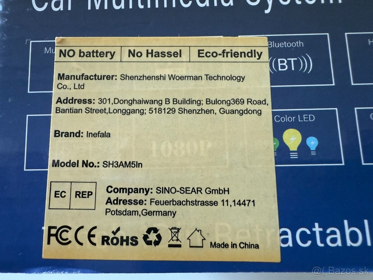 Nové Univerzálne 1 DIN autorádio 7" - 8