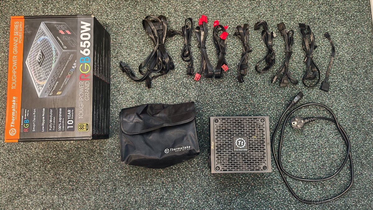 ✅ Zdroj 650W Thermaltake Grand RGB 80 Gold plus - 8