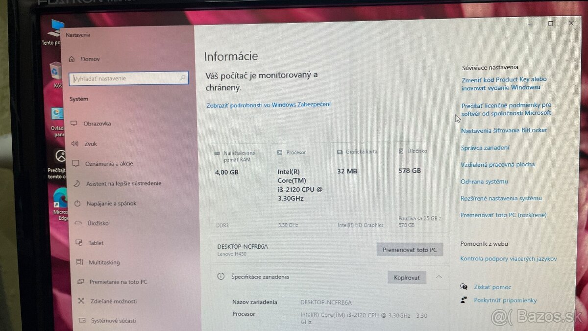 Stolný počítač Lenovo - 8