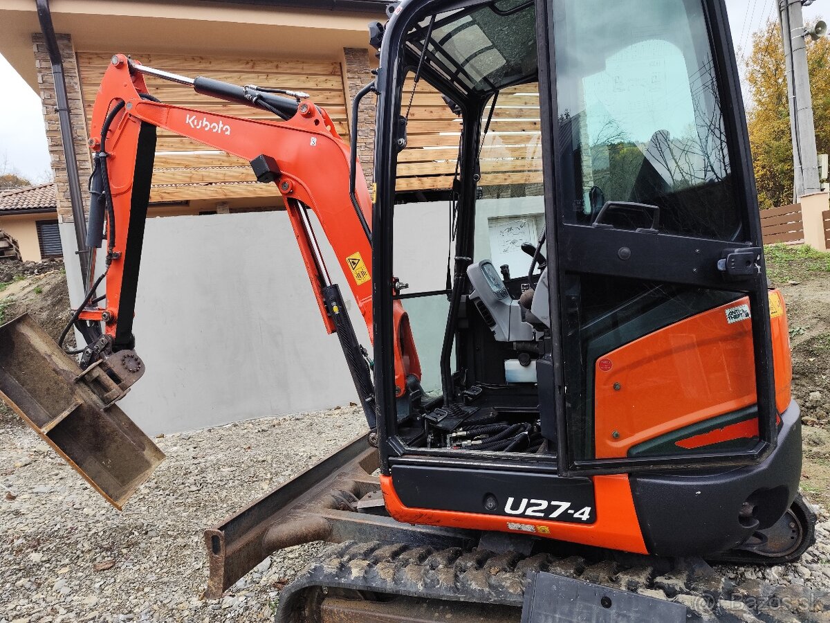 Predám bager Kubota U-27-4 - 8