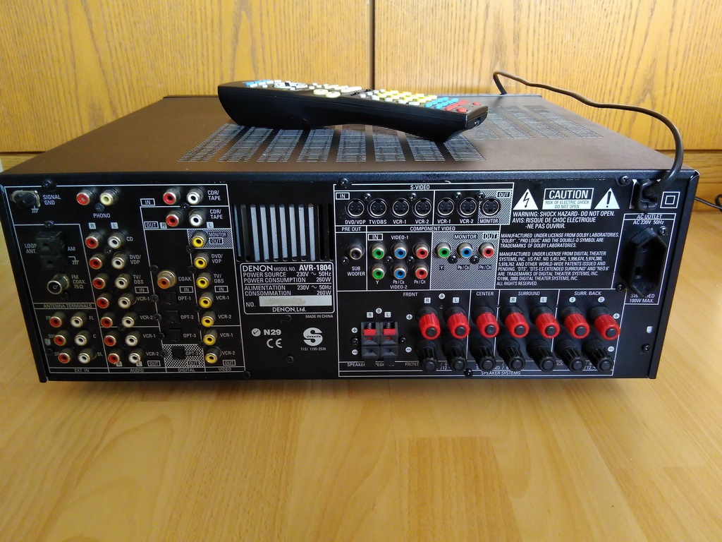 6.1 zosilňovač domáceho kina DENON AVR-1804 TOP stav - 8