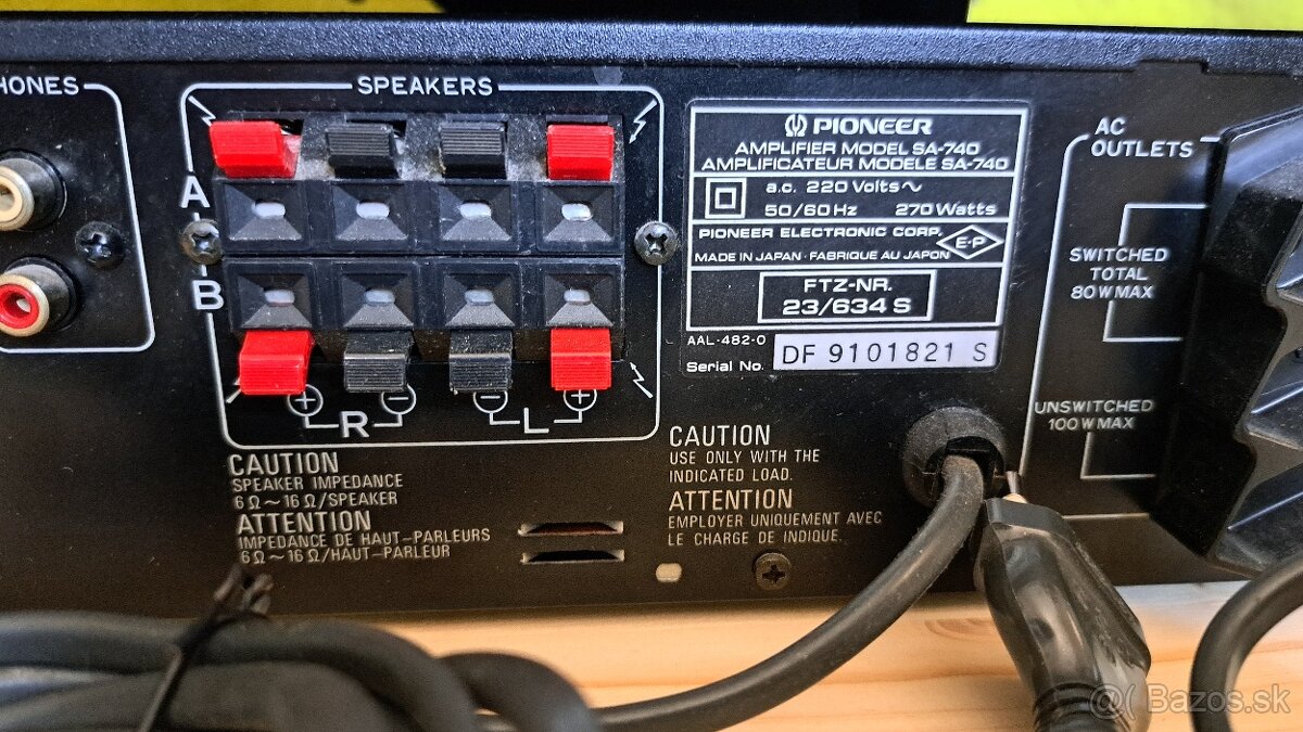 PIONEER - zosilňovač, tuner, stereo cassette deck - 8