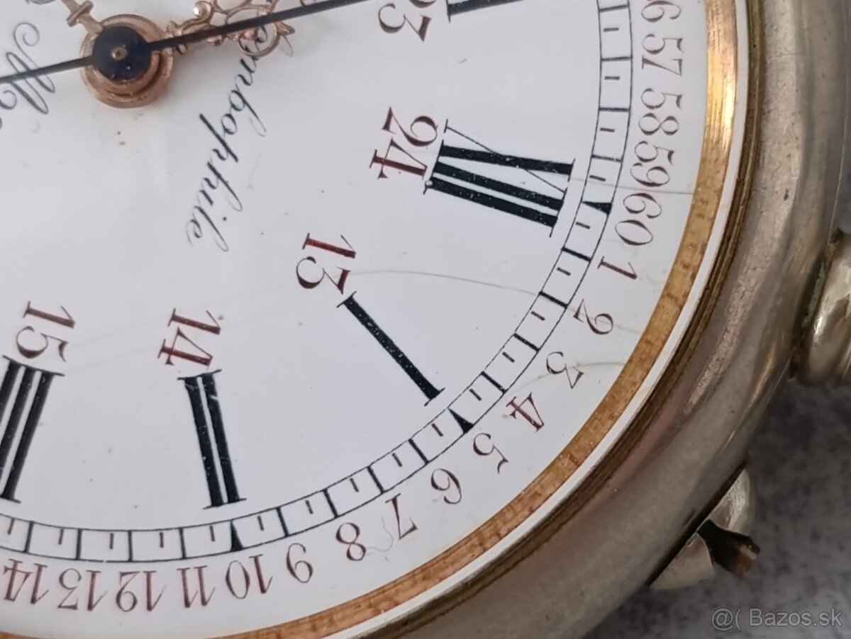 moc pěkné masivní kapesní hodinky COLOMBOPHILE - 8