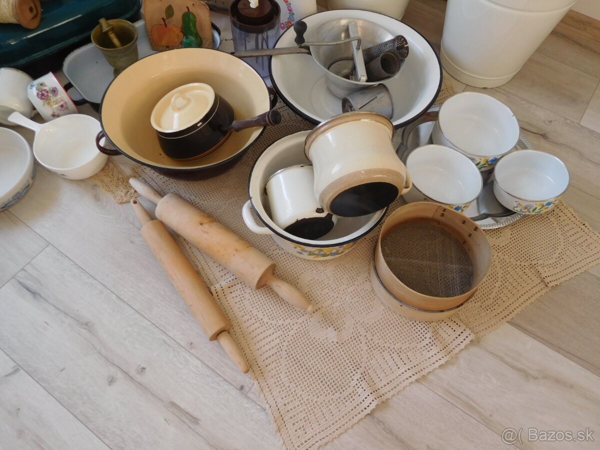 Smaltované na chalupu-do kuchyne - 8