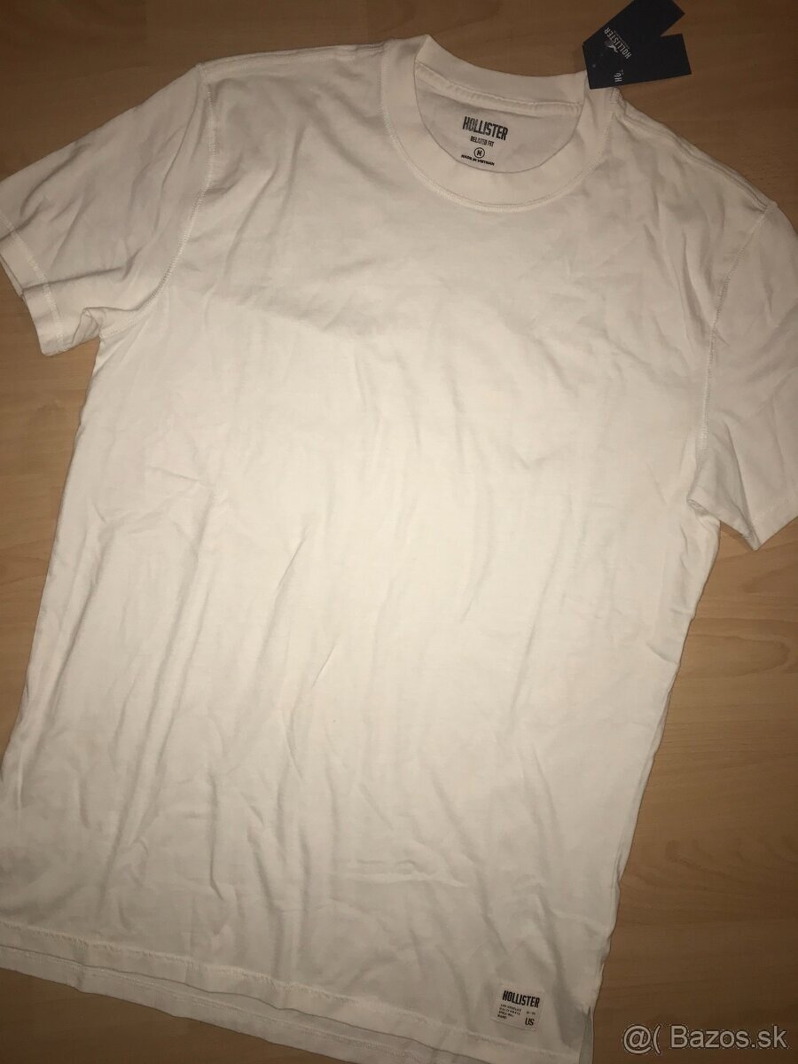 TRIČKO HOLLISTER krémové veľ. M + darček - 8
