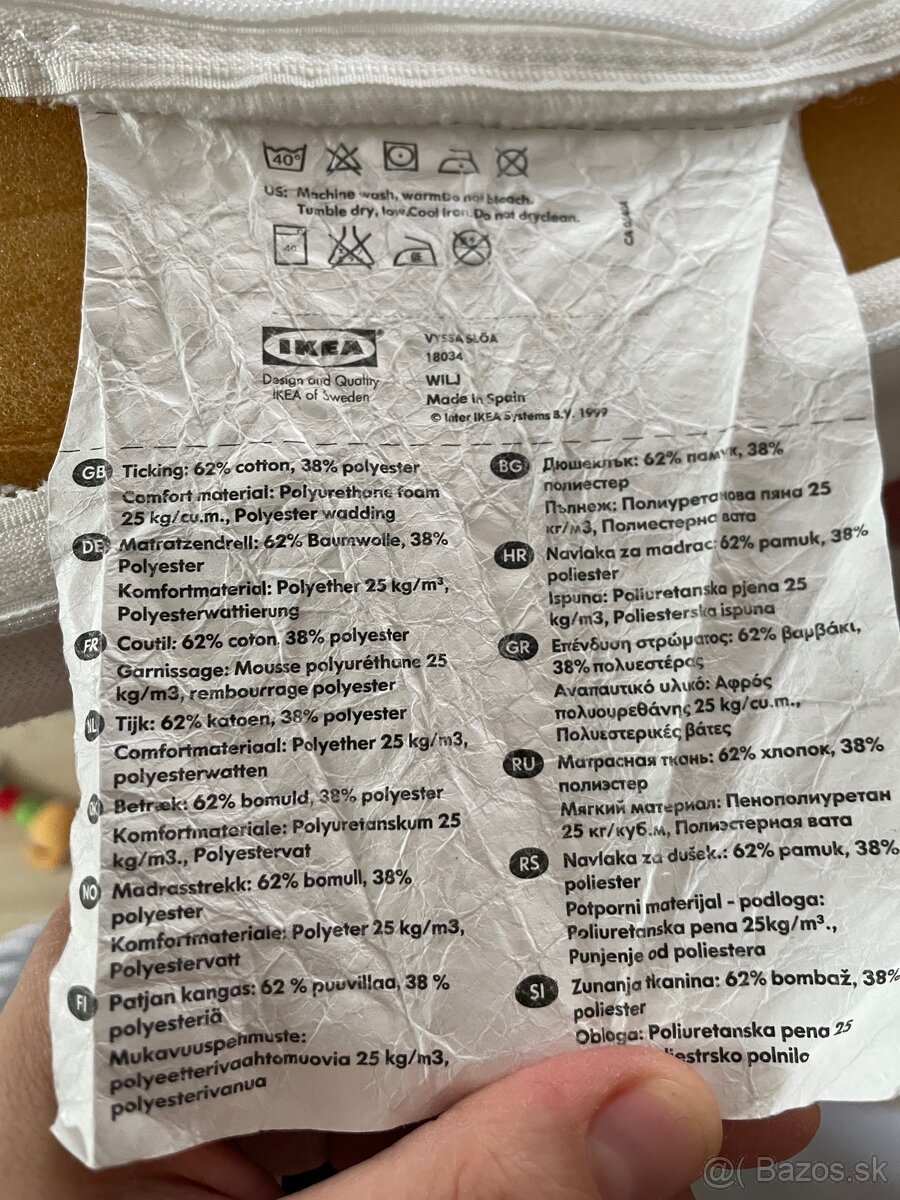 Detská postieľka s hojdacím mechanizmom / kolíska 120x60 - 8