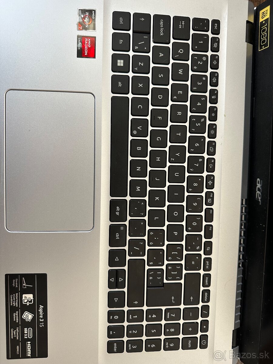 Notebook - Acer Aspire 3 15 Pure Silver (A315-44P-R9MB) – vý - 8