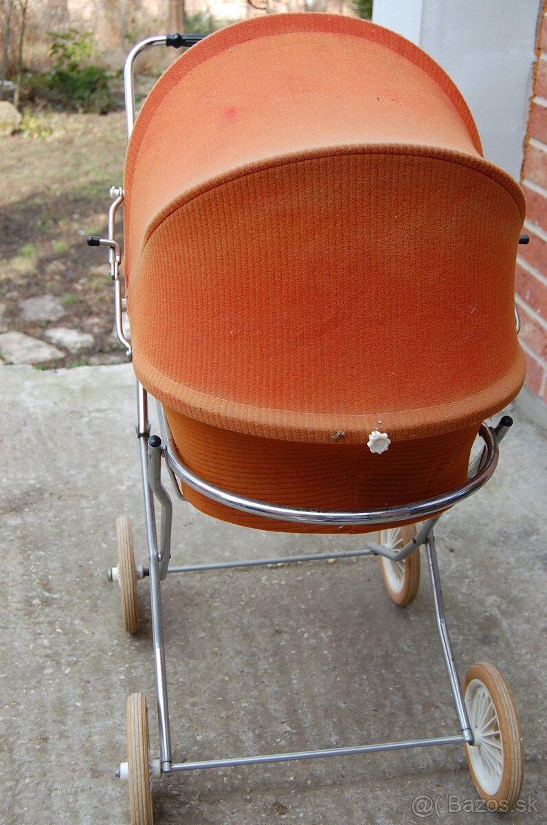 Detský retro kočík pre bábiky. - 8