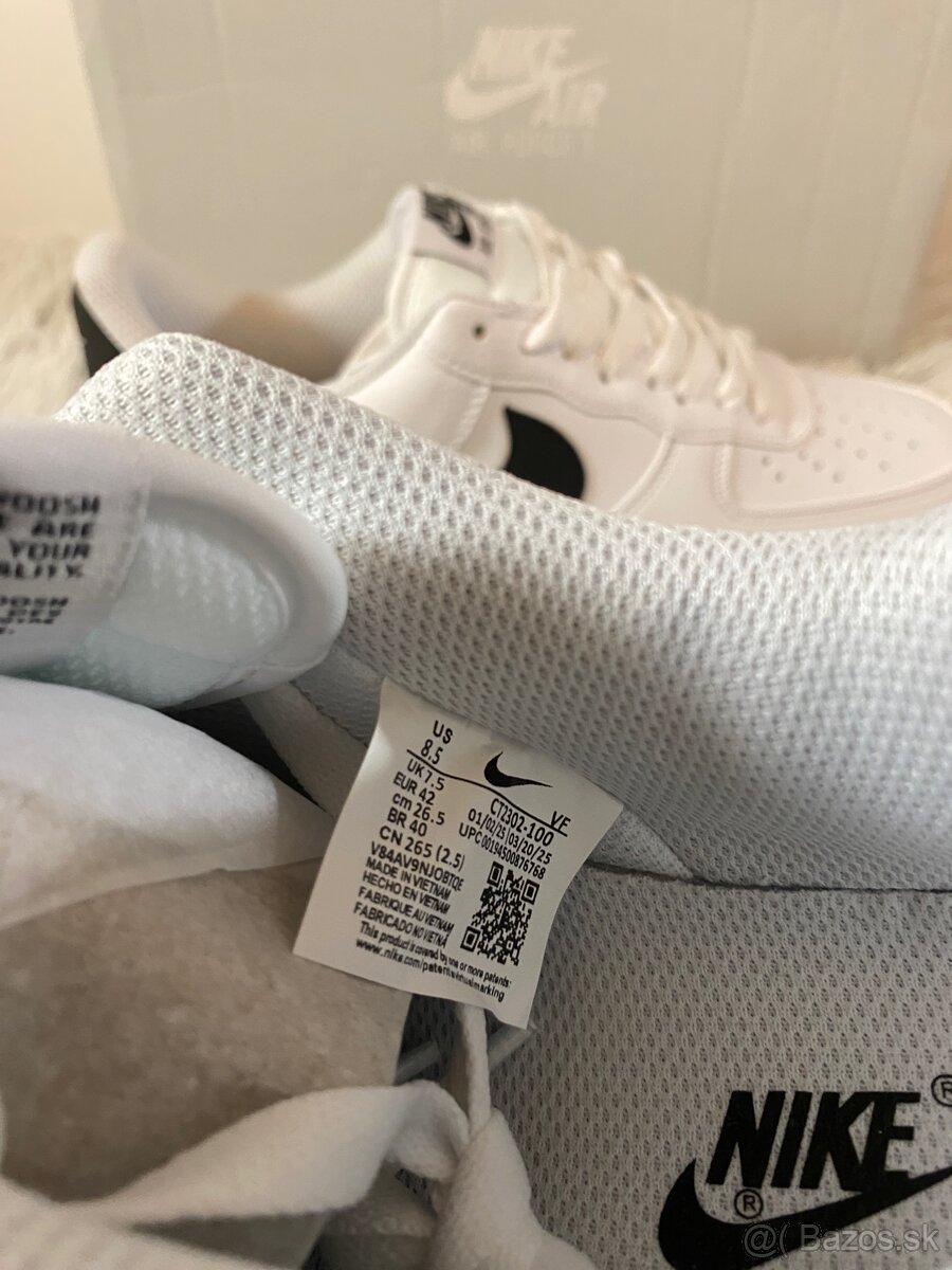 Nike Air Force 1 “ biela - čierna” - 8