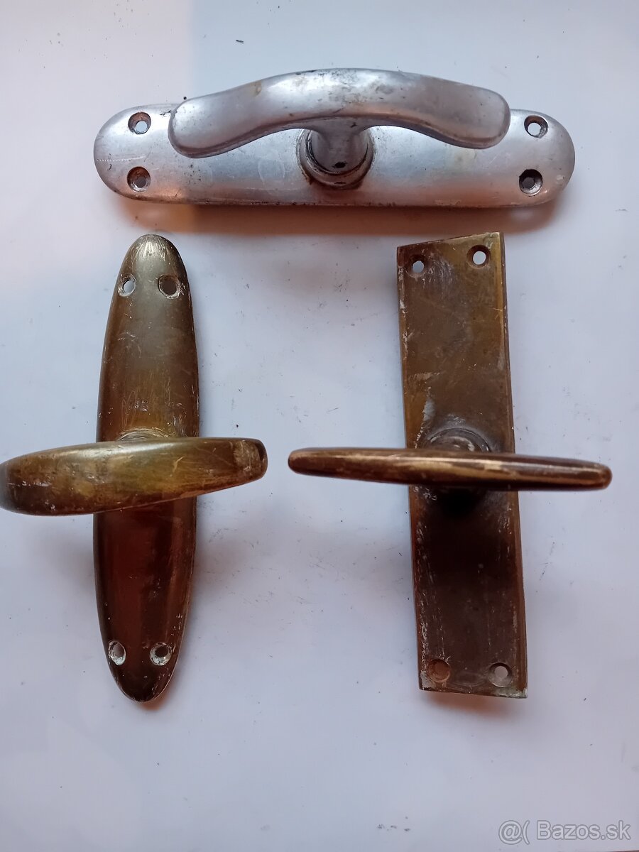 Staré mosadzné okenné kľučky - 8