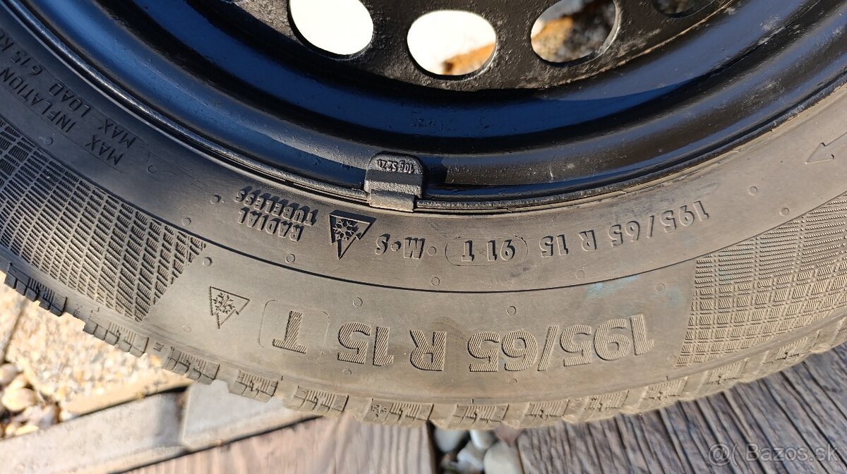 Zimné pneumatiky na plechových diskoch 195/65 R15 - 8