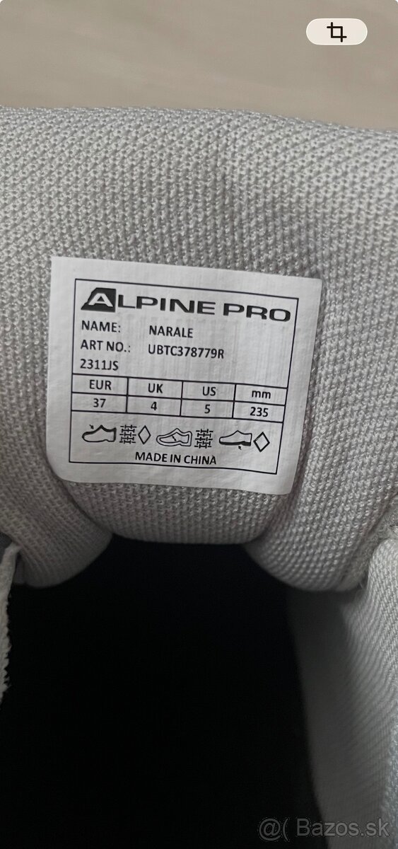 Turistické topánky Alpine Pro, v.37 - 8