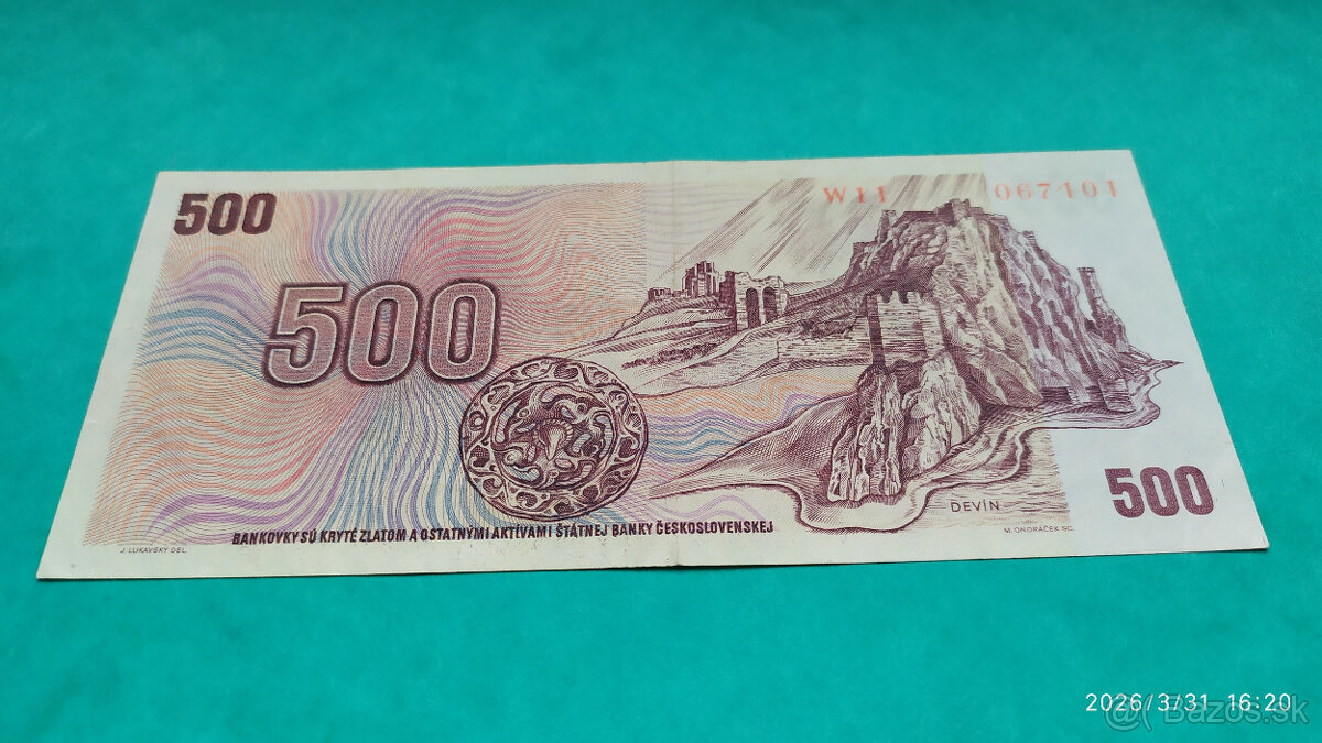 500 Kčs 1973 kolok SK - 8