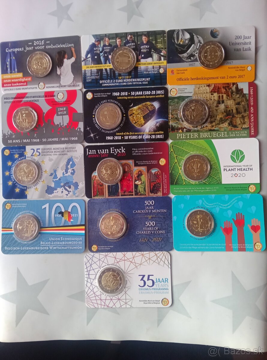 Euromince Belgicko karty - 8