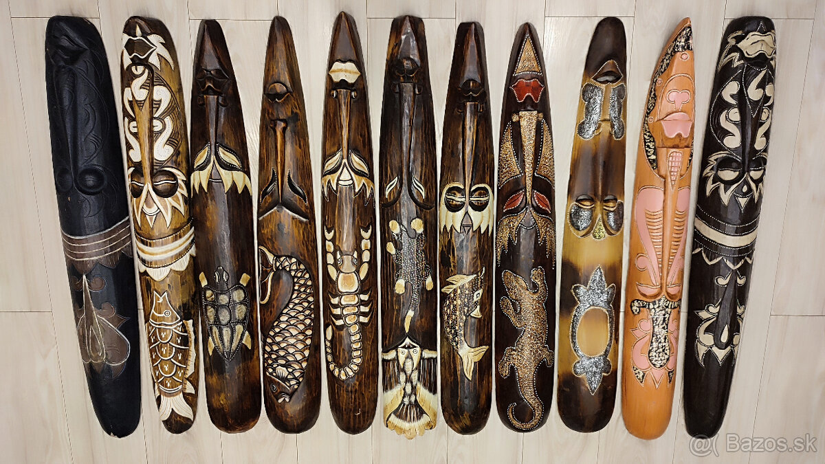 Masky - Drevená dekorácia - 8