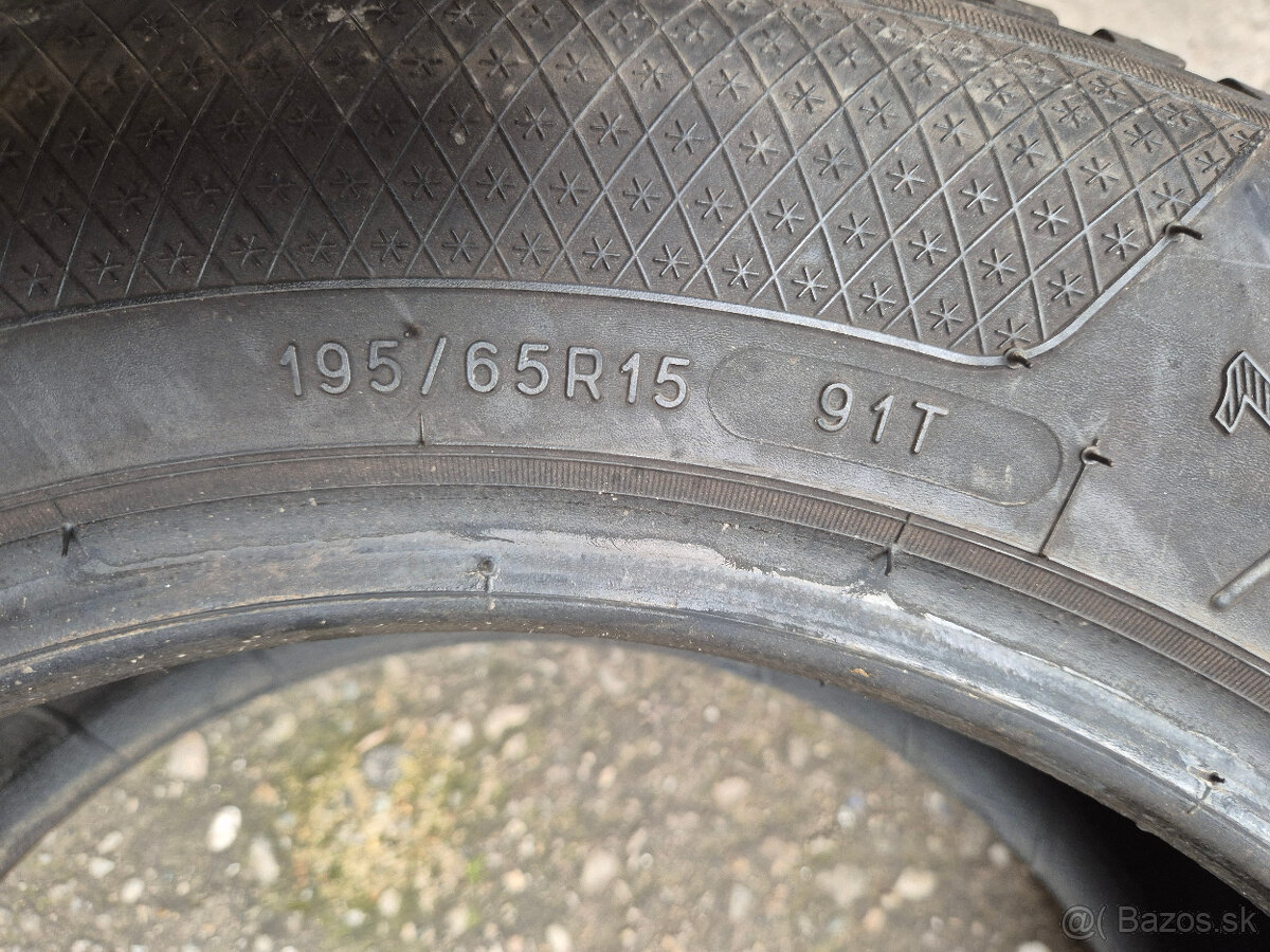 195/65 r15 zimné 4 ks KLEBER dezén 8-7 mm - 8