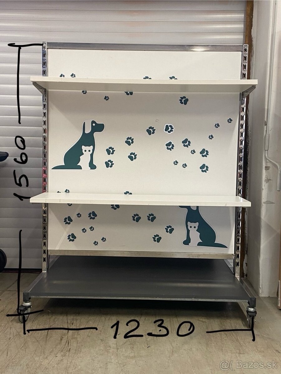 Regál polica obojstranná - 8