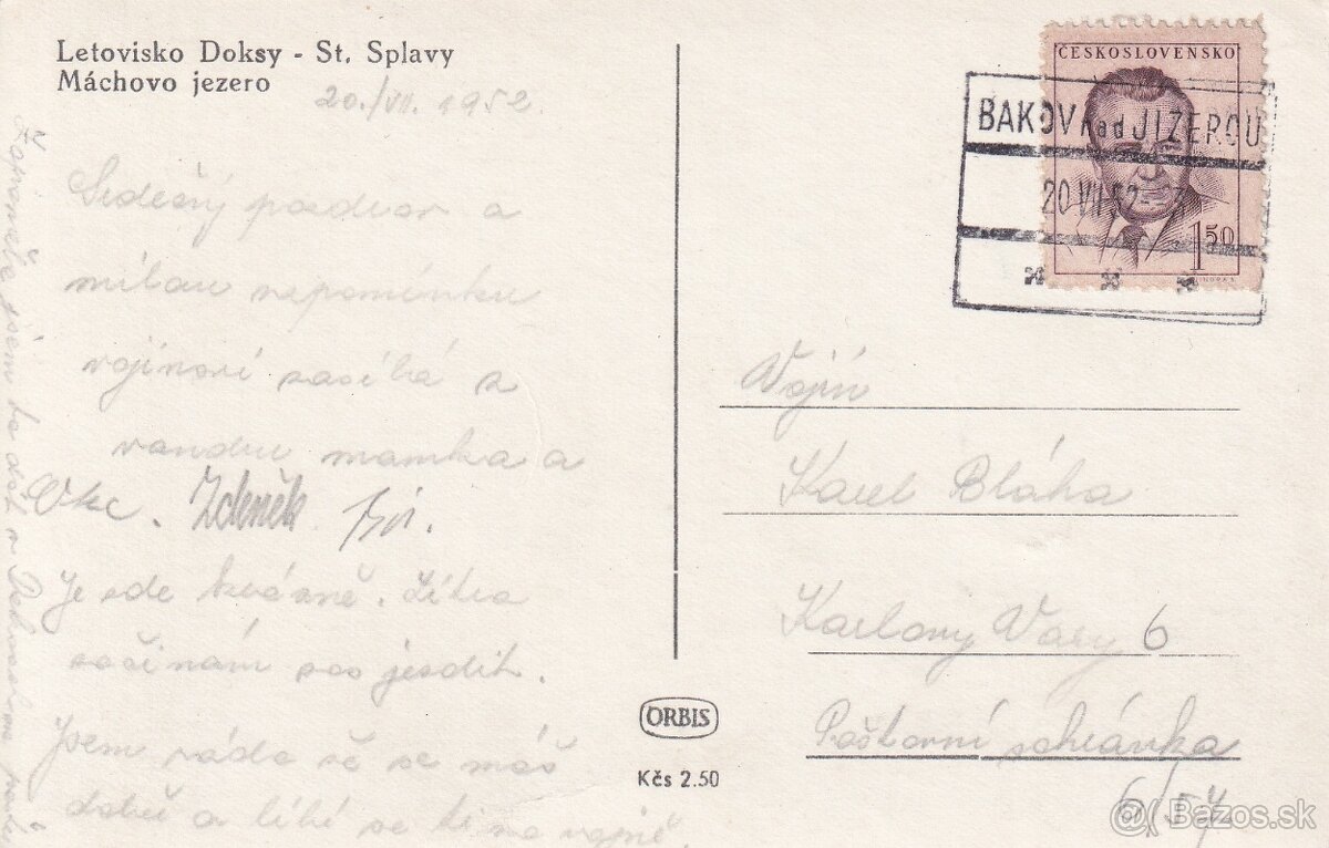 Staré pohľadnice české: Doksy, Hamr na Jezere - 8