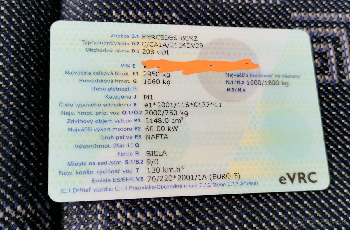 Mercedes sprinter 208 2.2CDI 9miest M1 osobne auto malo KILO - 8