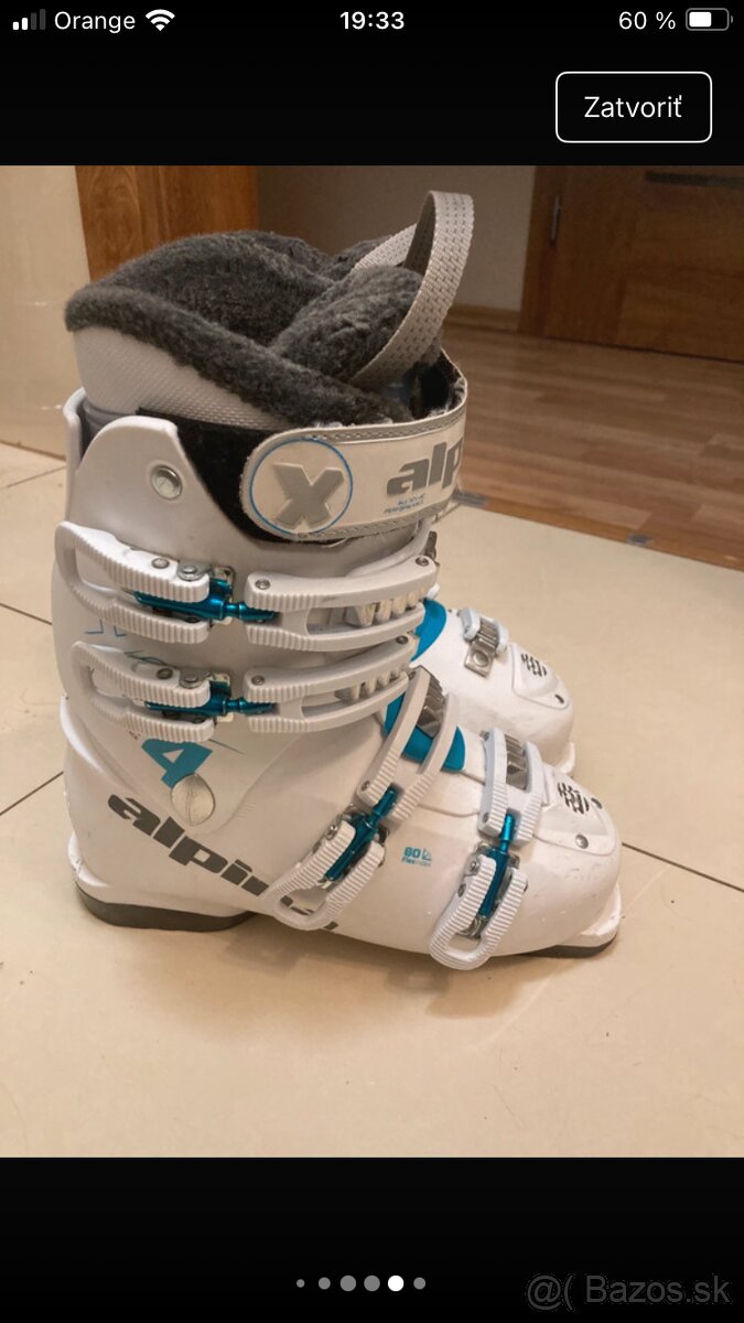 Dievčenské lyžiarky,v.38 (24,5m) zn.Alpina - 8