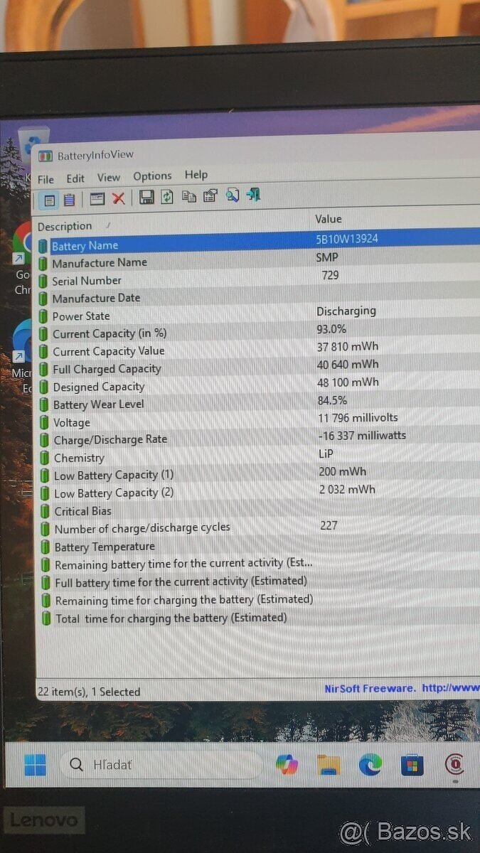 Lenovo ThinkPad X13 Gen 1 i5-10gen/Win11PRO/16GB/Top batt - 8