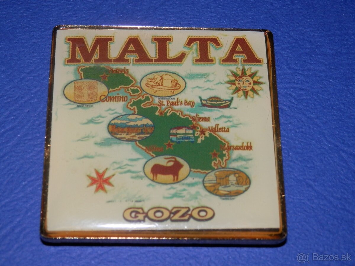 Kovové magnetky MALTA - 8