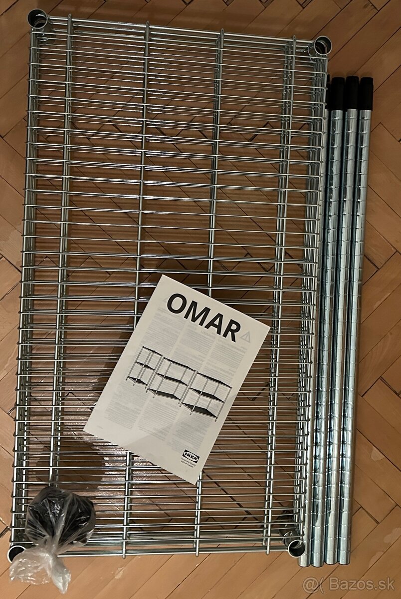 Ikea OMAR Policový diel galvanizované 92x50x94cm - 8