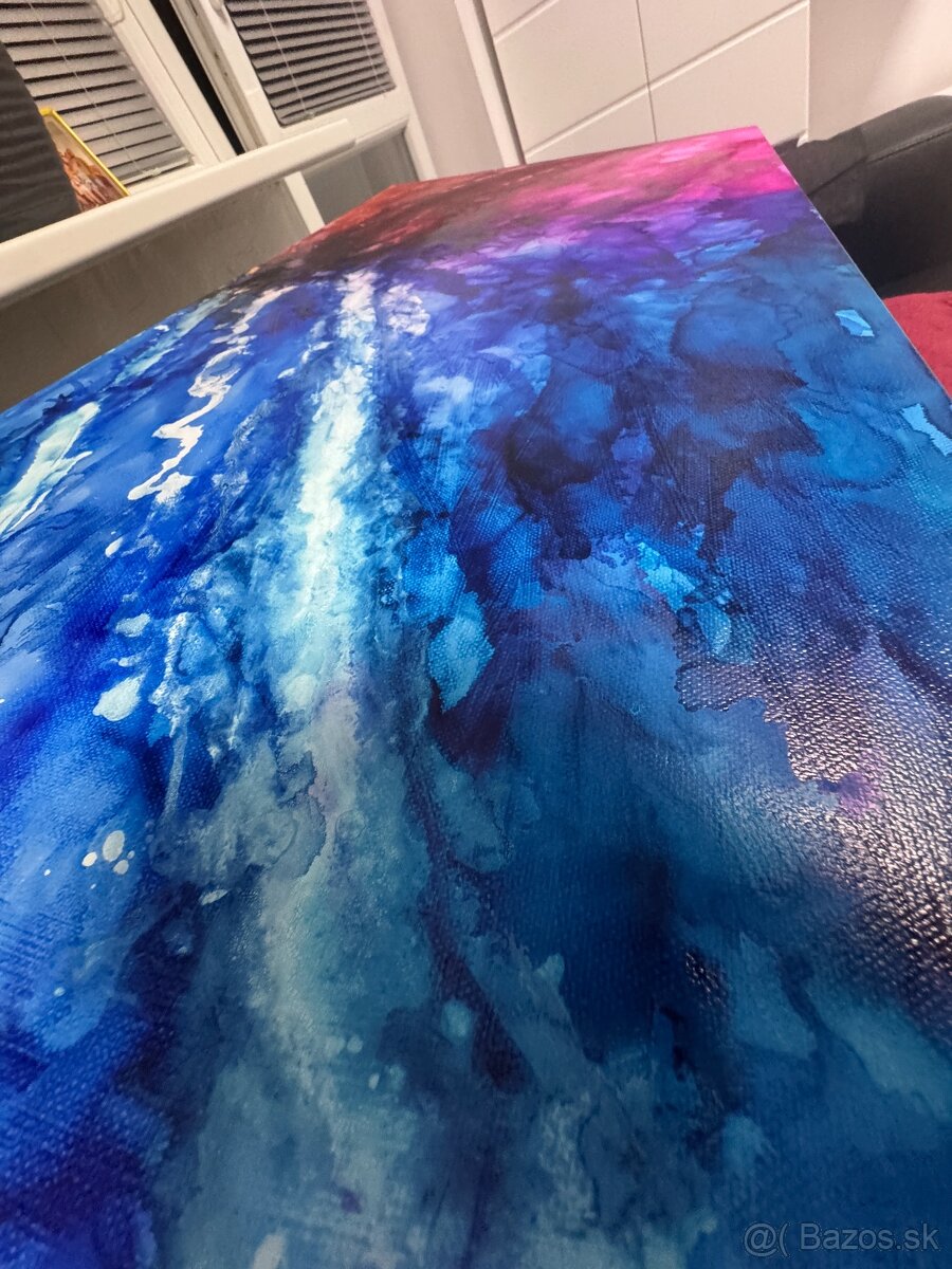 Predám originálny obraz Ragnarök: Oheň a Chaos 100 x 50 cm - 8