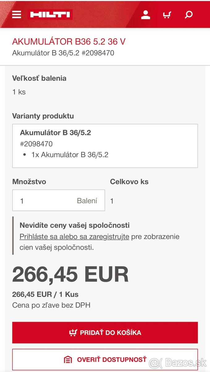 HILTI Akumulátory - 8