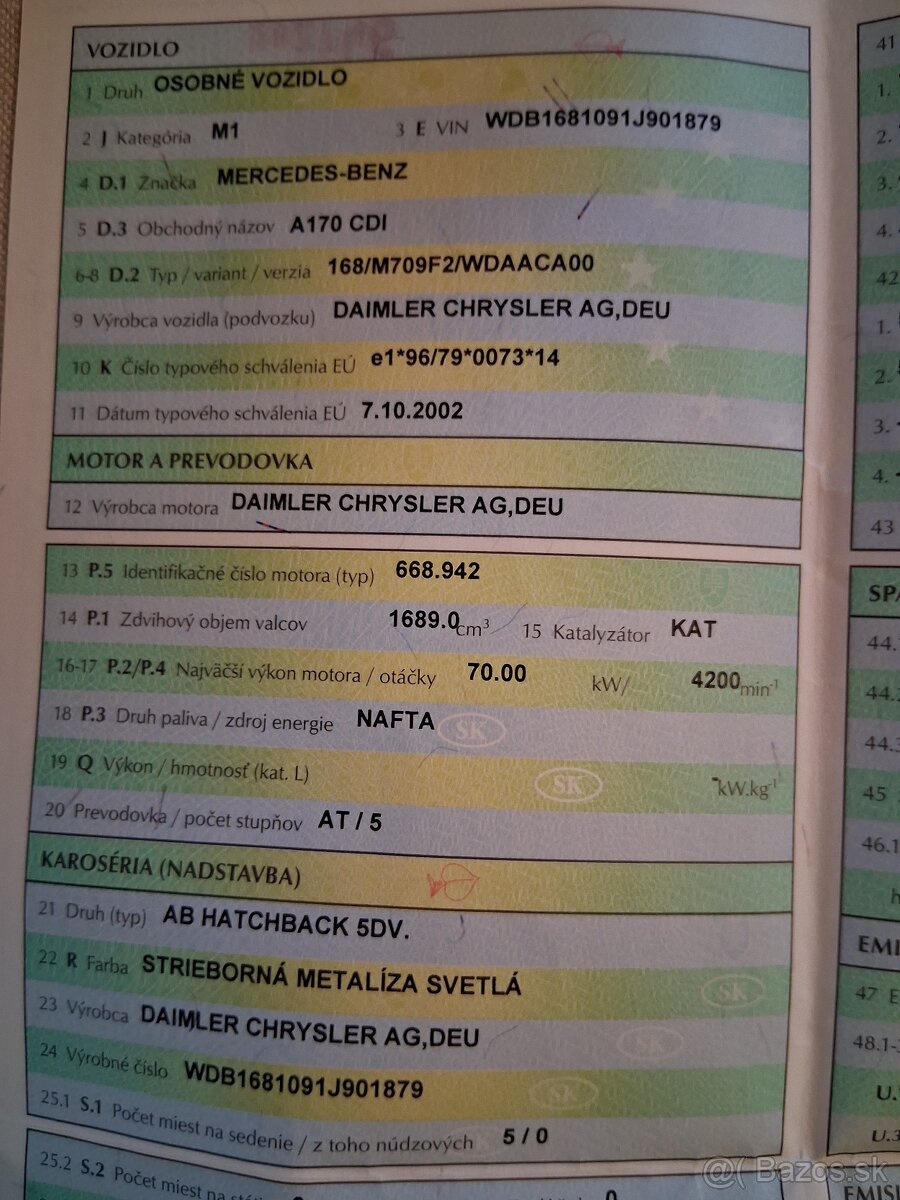 Mercedes-Benz A170 automat - 8