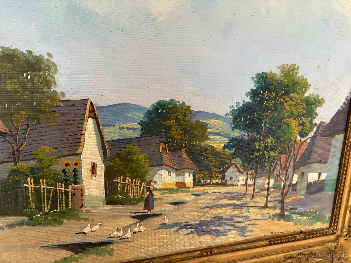 Olejomaľba na doske - 8