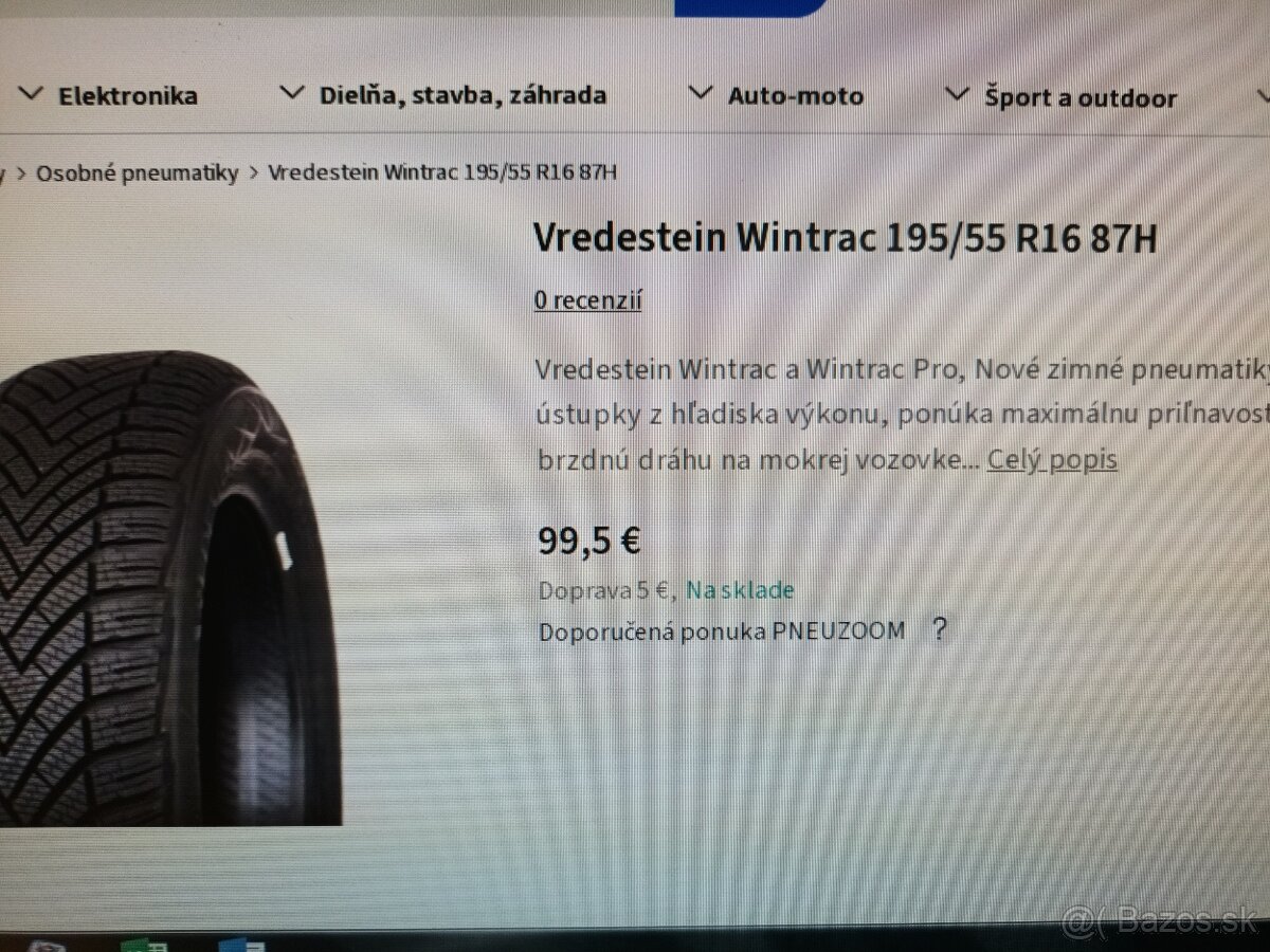 Zimné 195/55 r16 na diskoch 4x108 Peugeot - 8