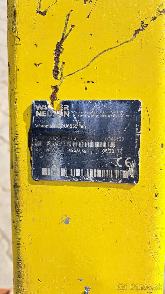 Vibracni deska Wacker Neuson DPU 6555, 2017r.v. 495kg, Hatz - 8