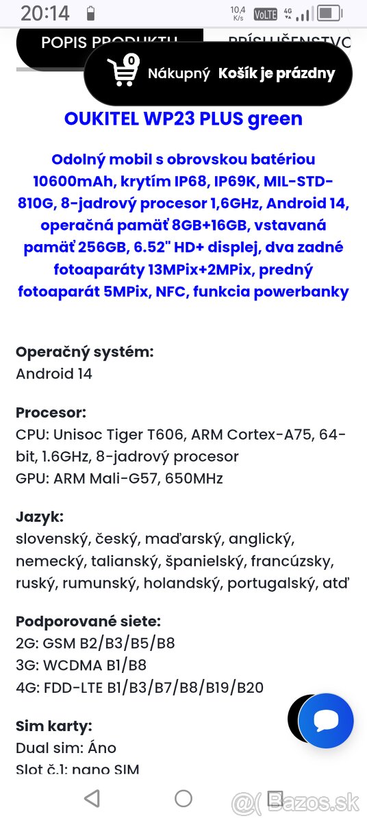 Predám OUKITEL WP23 plus nový - 8